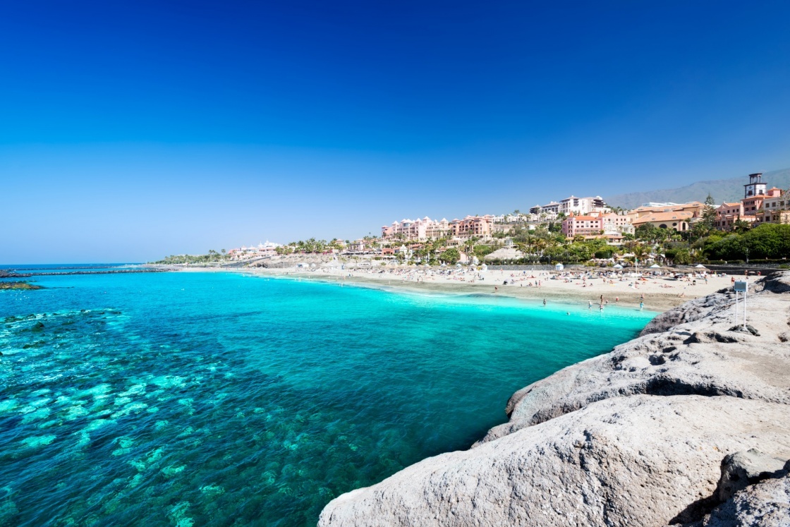 'Beautiful sea water of tropical El Duque beach, Tenerife, Canary islands, Spain' - Canary Islands